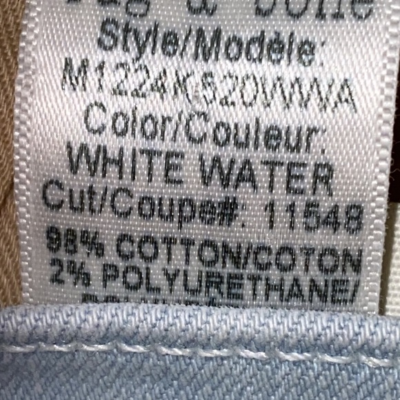 rag & bone NY Standard Issue Fit 1 Skinny Leg Jeans in White Water size 33 - Picture 7 of 16